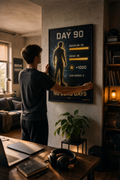 "Day 90: No Zero Days" - Max Progress Wall Art